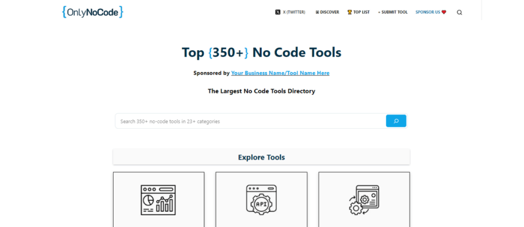 Promote No Code Tools